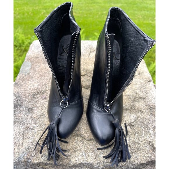 YRU Platform High Heel Booties Craft Tassel Women Size 9 - Picture 3 of 4